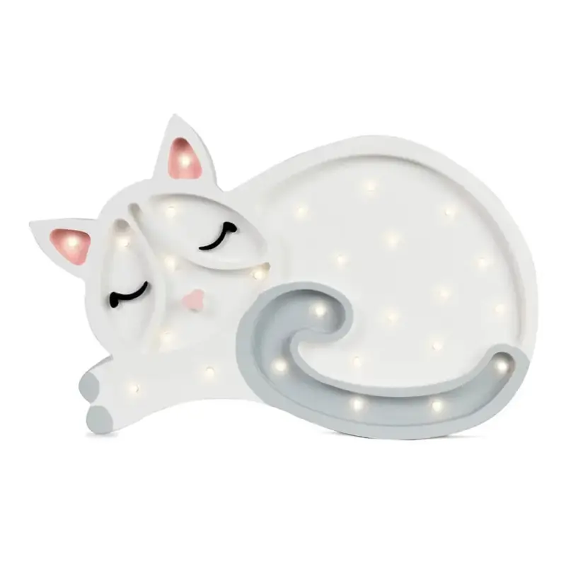 little lights Led Deko Kinderlampe Katze weiß Ausverkauf