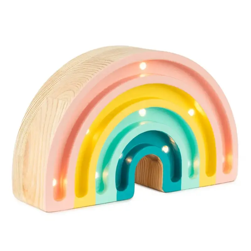 Echt little lights Led Deko Kinderlampe Mini Regenbogen pastell