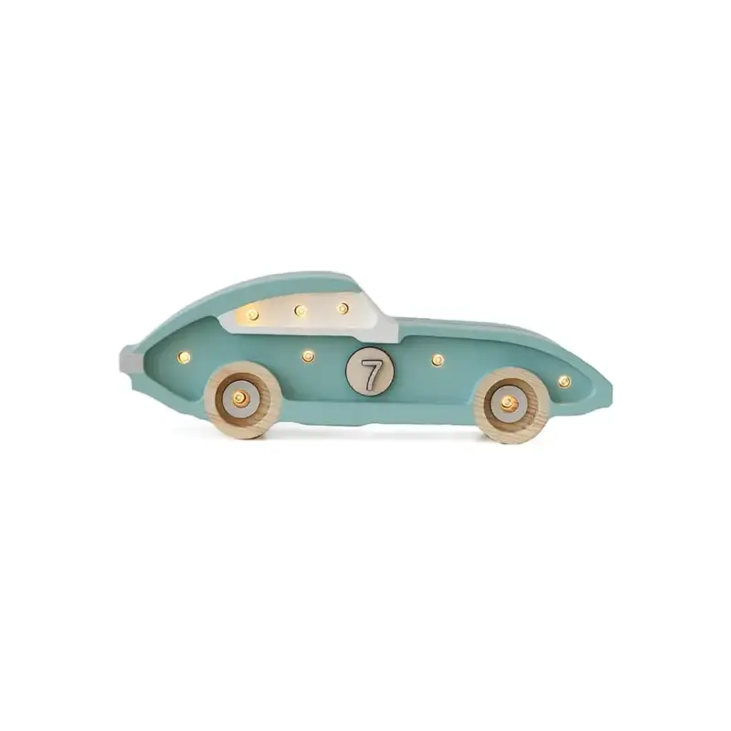 little lights Led Deko Kinderlampe Mini Rennwagen blau Sonderangebot