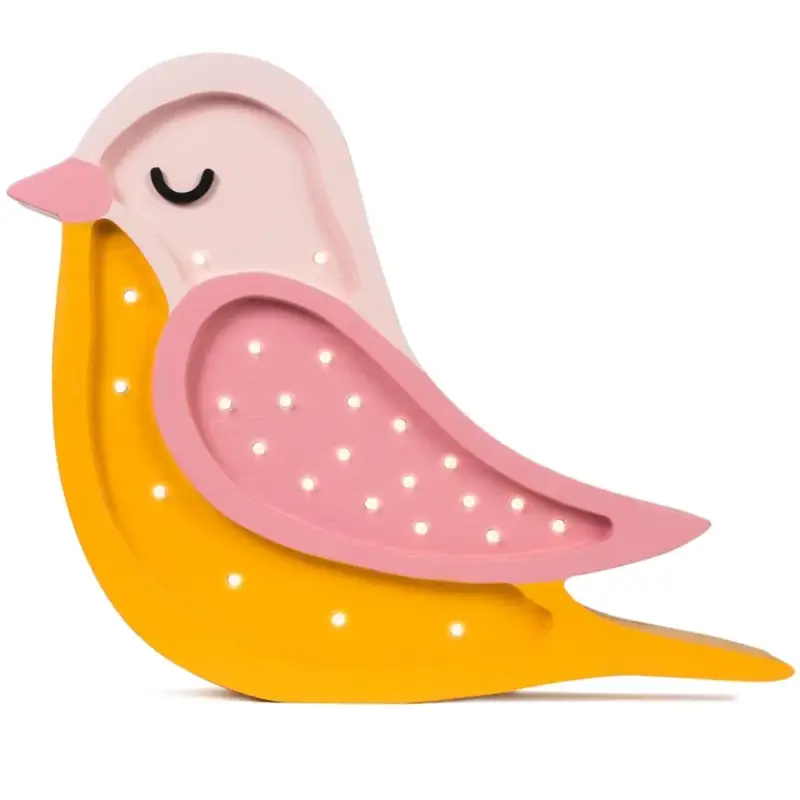 Billig little lights Led Deko Kinderlampe Vogel honig rosa