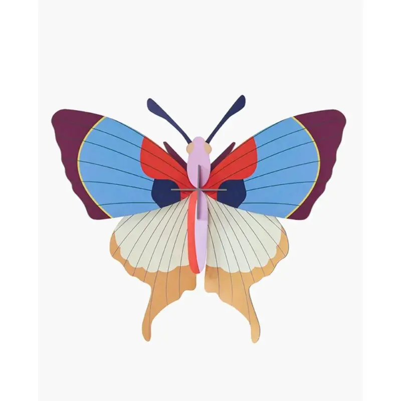 Ausverkauf studio ROOF 3D Schmetterling blau Pappe