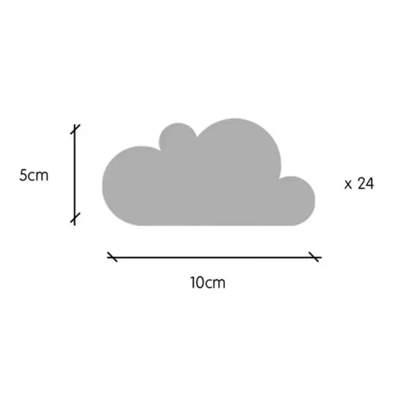 Top-Seller tresxics Wandsticker Wolken rosa