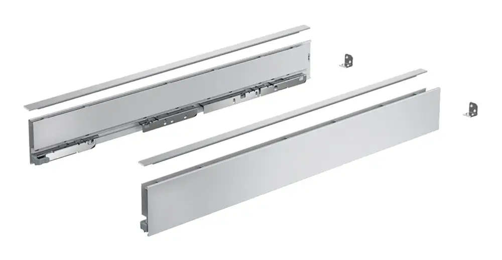 Zertifiziert Hettich AvanTech YOU Set Zarge, Höhe H 77 NL550 silber
