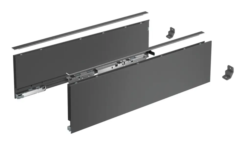 Hettich AvanTech YOU Set Zarge, Höhe H139 NL450 Anthrazit Neue Ware
