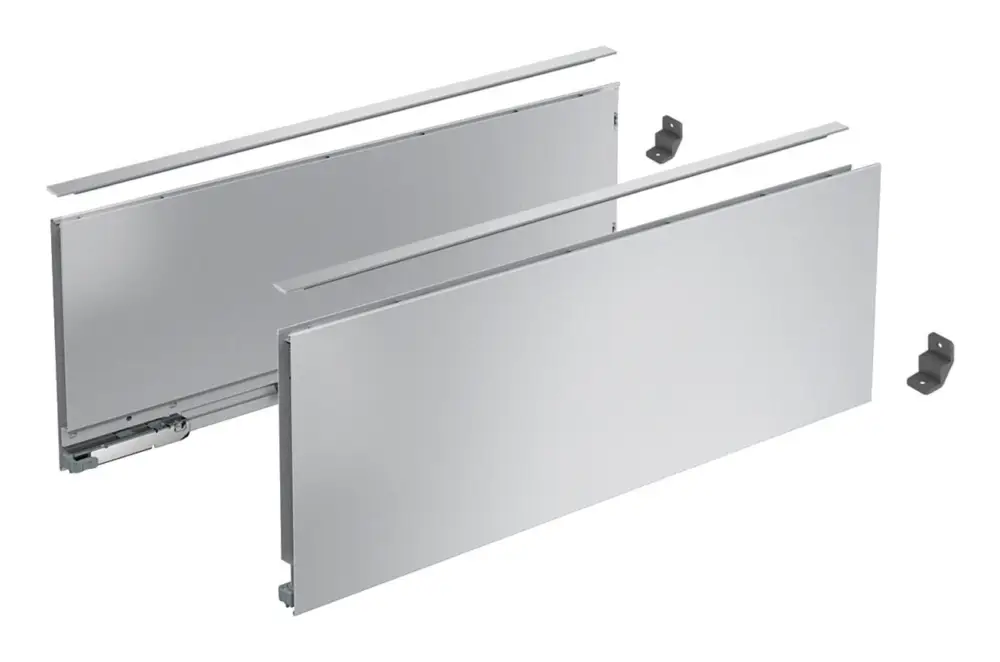 Hettich AvanTech YOU Set Zarge, Höhe H187 NL400 silber Sale