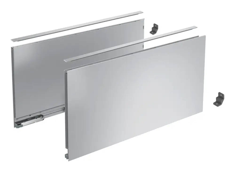 Neu Im Sortiment Hettich AvanTech YOU Set Zarge, Höhe H251 NL650 silber
