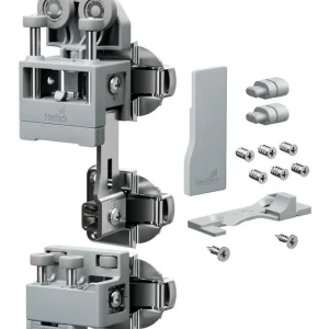 Begrenztes Angebot Hettich WingLine L, Beschlagset schwer, mit SA, rechts, grau