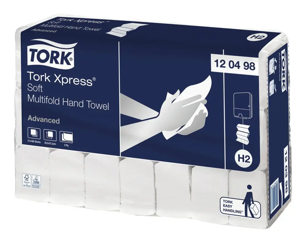 Top-Seller Tork Xpress weiche Multifold Handtücher(Verpackungseinheit: 21Pakete)