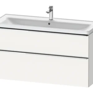 Super-Preis Duravit D-Neo Waschtischunterschrank mit 2 Auszügen Griff Chrom Hochglanz 1184 x 625 x 452 mm - Weiß Matt