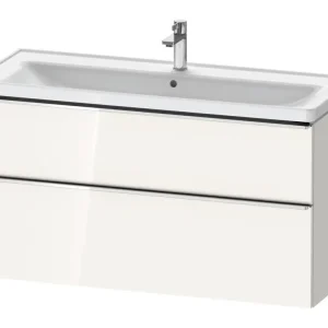 Duravit D-Neo Waschtischunterschrank mit 2 Auszügen Griff Chrom Hochglanz 1184 x 625 x 452 mm - Weiß Hochglanz Kracherpreis