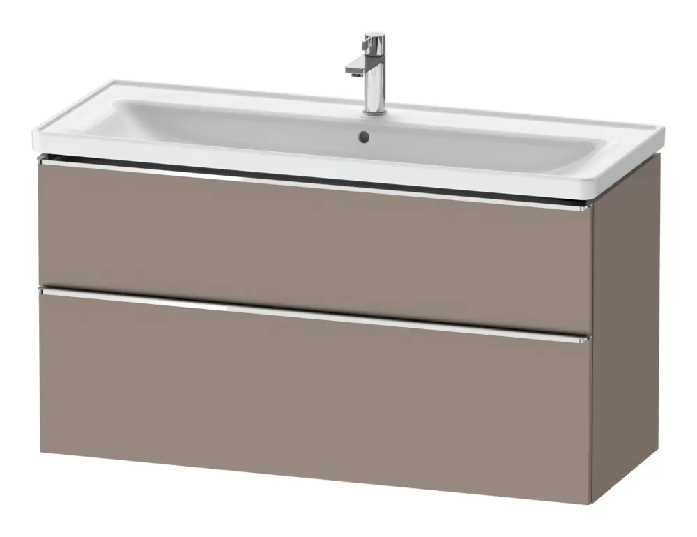 Sonderaktion Duravit D-Neo Waschtischunterschrank mit 2 Auszügen Griff Chrom Hochglanz 1184 x 625 x 452 mm - Basalt Matt