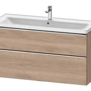 Finale Aktion Duravit D-Neo Waschtischunterschrank mit 2 Auszügen Griff Chrom Hochglanz 1184 x 625 x 452 mm - Eiche Marmoriert Matt