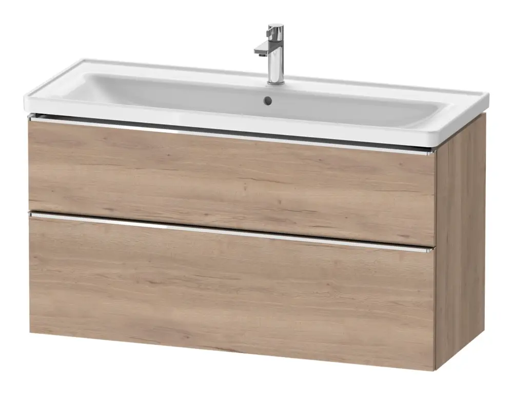 Finale Aktion Duravit D-Neo Waschtischunterschrank mit 2 Auszügen Griff Chrom Hochglanz 1184 x 625 x 452 mm - Eiche Marmoriert Matt