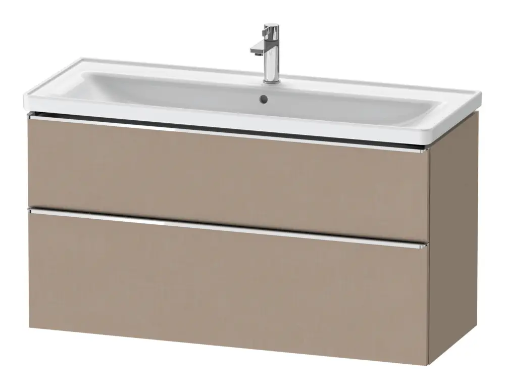 Beliebt Duravit D-Neo Waschtischunterschrank mit 2 Auszügen Griff Chrom Hochglanz 1184 x 625 x 452 mm - Leinen Matt