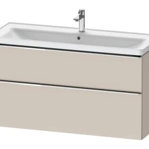 Duravit D-Neo Waschtischunterschrank mit 2 Auszügen Griff Chrom Hochglanz 1184 x 625 x 452 mm - Taupe Matt Direkt Vom Hersteller