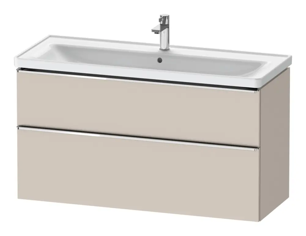 Duravit D-Neo Waschtischunterschrank mit 2 Auszügen Griff Chrom Hochglanz 1184 x 625 x 452 mm - Taupe Matt Direkt Vom Hersteller