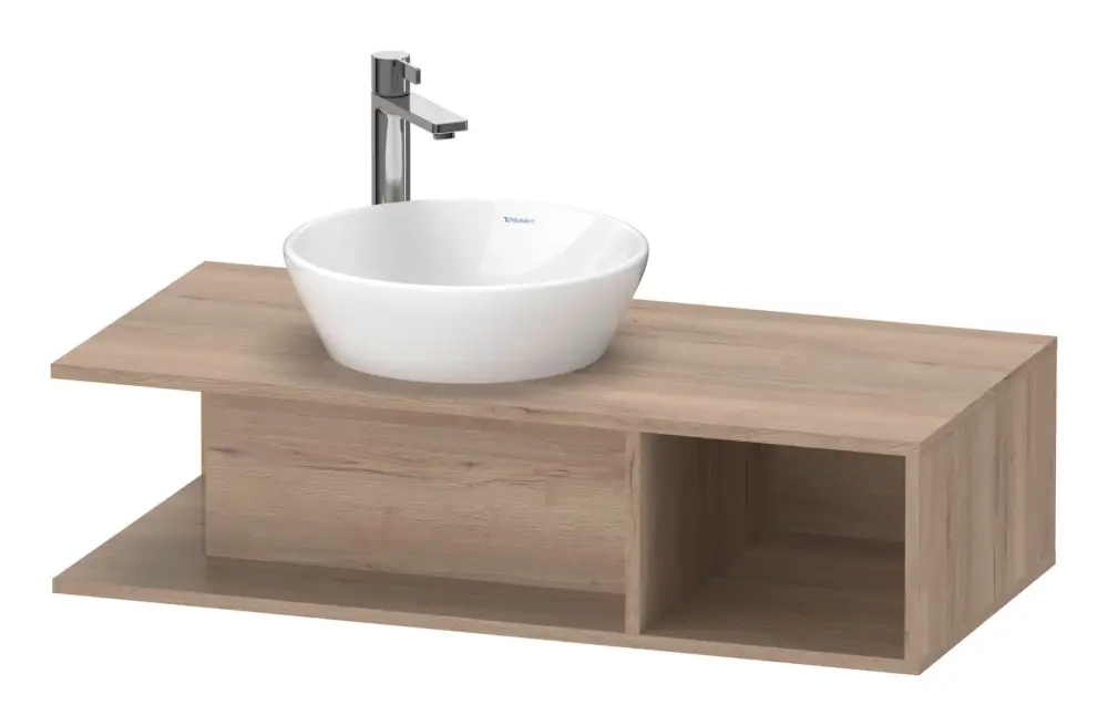 Duravit D-Neo Waschtischunterschrank mit 1 offenen Fach rechts 1000 x 260 x 480 mm - Eiche Marmoriert Matt Jetzt Kaufen