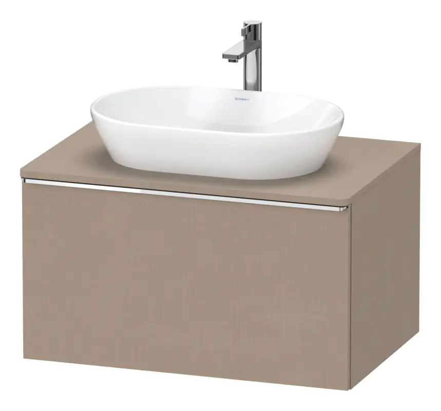 Duravit D-Neo Konsolenwaschtischunterschrank mit 1 Auszug Griff Chrom Hochglanz 800 x 459 x 550 mm - Leinen Matt Sonderaktion