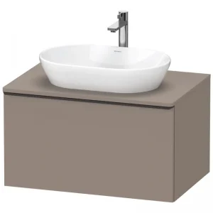 Aktuell Duravit D-Neo Konsolenwaschtischunterschrank mit 1 Auszug Griff Diamantschwarz Matt 800 x 459 x 550 mm - Basalt Matt