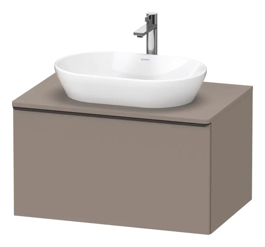 Aktuell Duravit D-Neo Konsolenwaschtischunterschrank mit 1 Auszug Griff Diamantschwarz Matt 800 x 459 x 550 mm - Basalt Matt