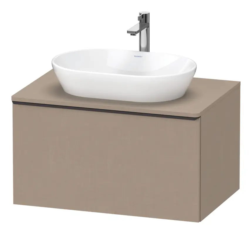 Angebot Duravit D-Neo Konsolenwaschtischunterschrank mit 1 Auszug Griff Diamantschwarz Matt 800 x 459 x 550 mm - Leinen Matt