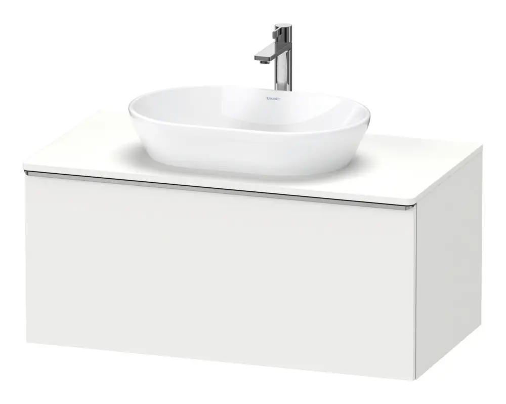 Duravit D-Neo Konsolenwaschtischunterschrank mit 1 Auszug Griff Edelstahl Gebürstet 1000 x 459 x 550 mm - Weiß Matt Neu