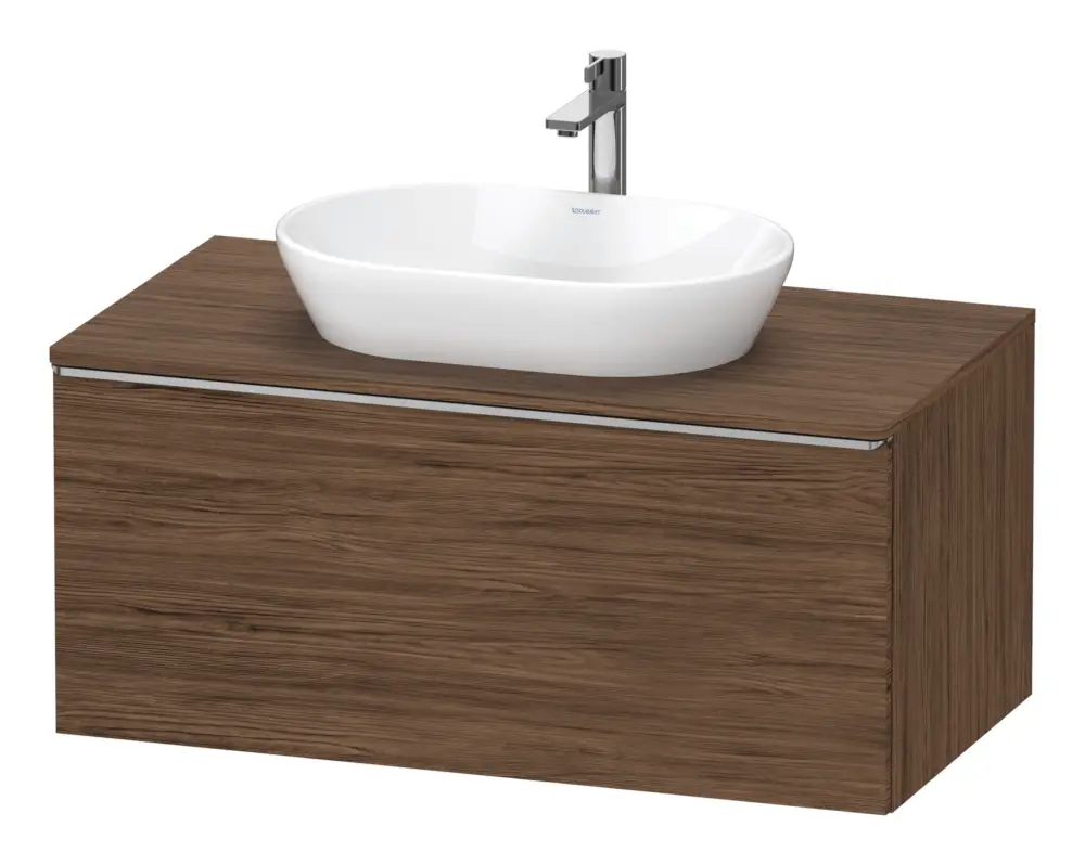 Schneller Versand Duravit D-Neo Konsolenwaschtischunterschrank mit 1 Auszug Griff Edelstahl Gebürstet 1000 x 550 x 459 mm, Wdh, Nussb.Dunkel Matt, De 1000 x 459 x 550 mm - Nussbaum dunkel Matt