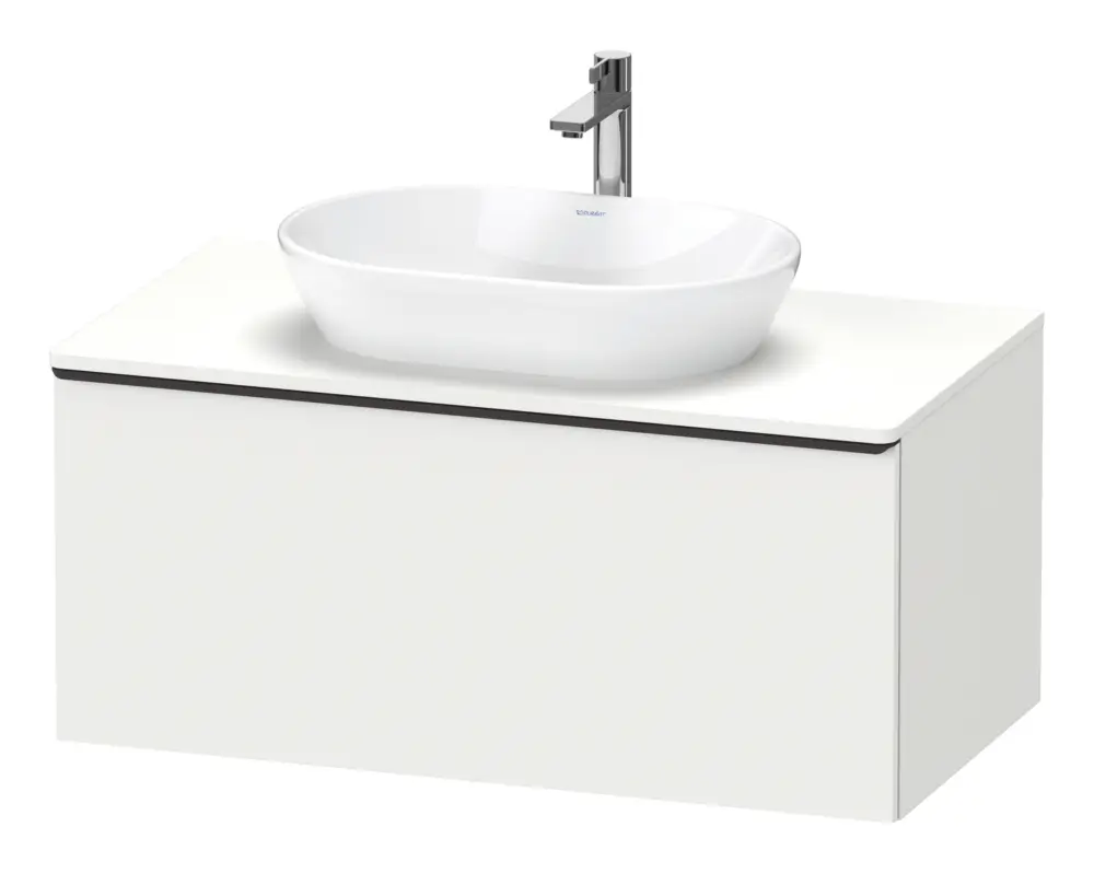 Duravit D-Neo Konsolenwaschtischunterschrank mit 1 Auszug Griff Diamantschwarz Matt 1000 x 459 x 550 mm - Weiß Matt Top-Angebot