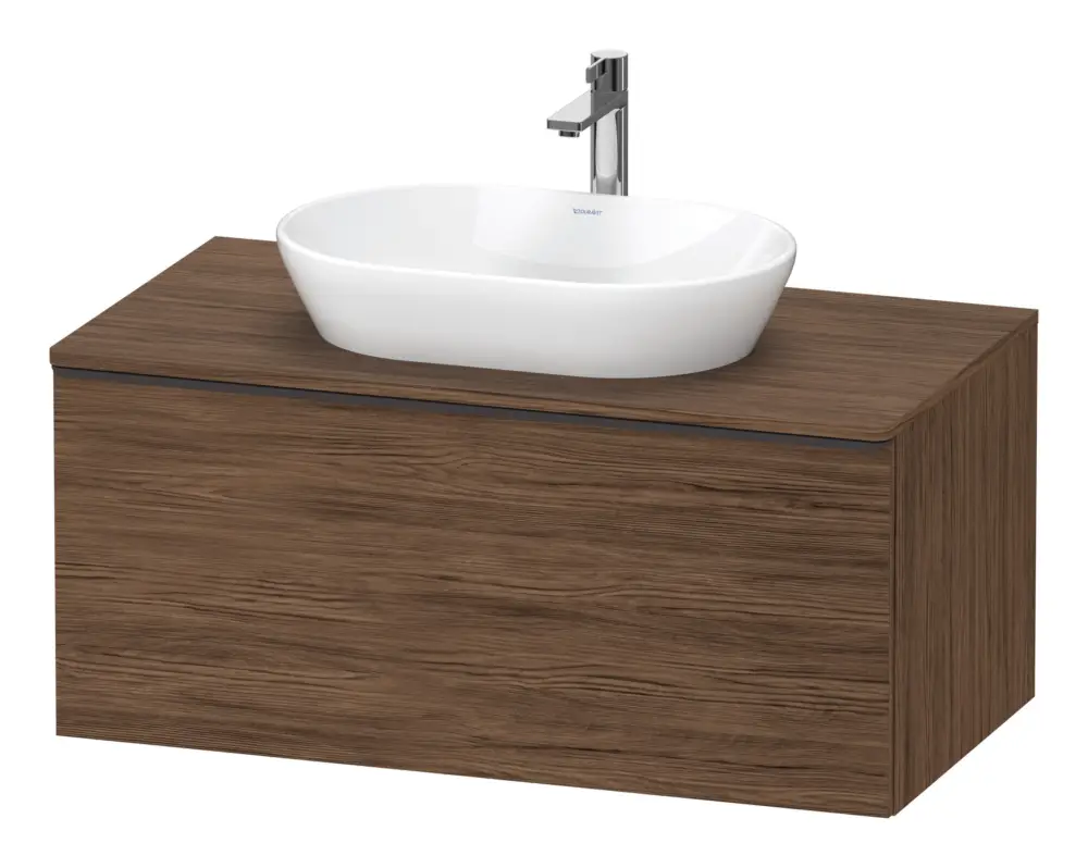 Bestseller Duravit D-Neo Konsolenwaschtischunterschrank mit 1 Auszug Griff Diamantschwarz Matt 1000 x 550 x 459 mm, Wdh, Nussb.Dunkel Matt, De 1000 x 459 x 550 mm - Nussbaum dunkel Matt