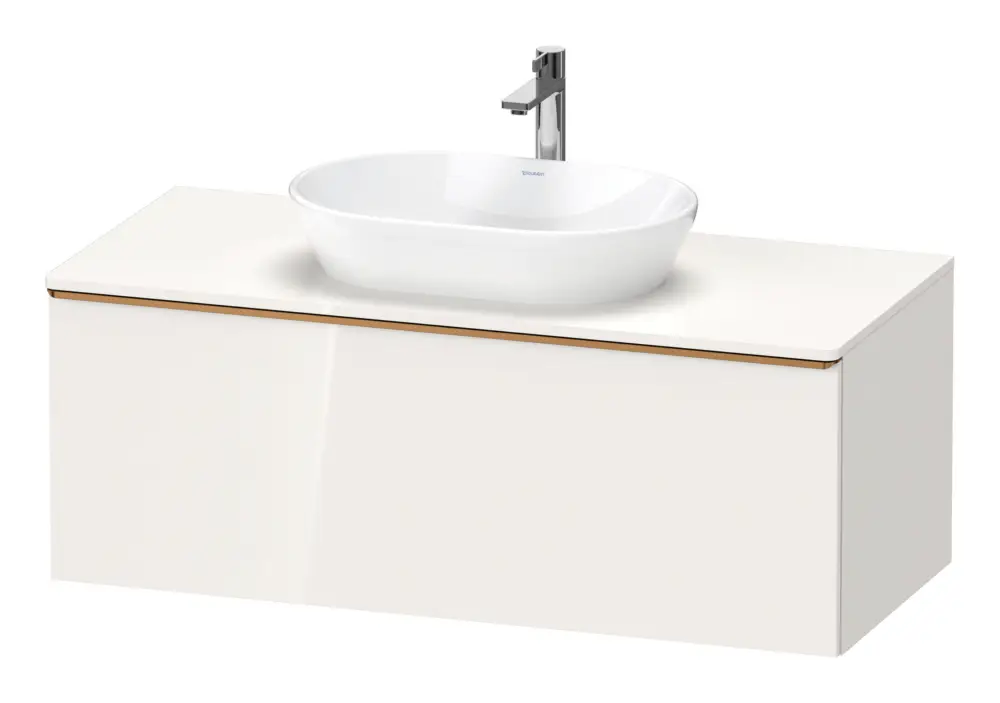 Sichere Zahlung Duravit D-Neo Konsolenwaschtischunterschrank mit 1 Auszug Griff Bronze Gebürstet 1200 x 459 x 550 mm - Weiß Hochglanz