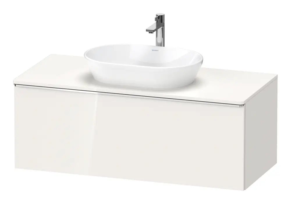 Duravit D-Neo Konsolenwaschtischunterschrank mit 1 Auszug Griff Chrom Hochglanz 1200 x 459 x 550 mm - Weiß Hochglanz Neu