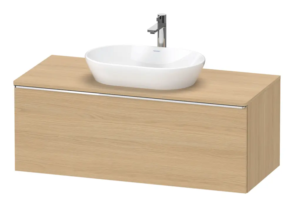 Preis Gesenkt Duravit D-Neo Konsolenwaschtischunterschrank mit 1 Auszug Griff Chrom Hochglanz 1200 x 459 x 550 mm - Eiche Natur Matt