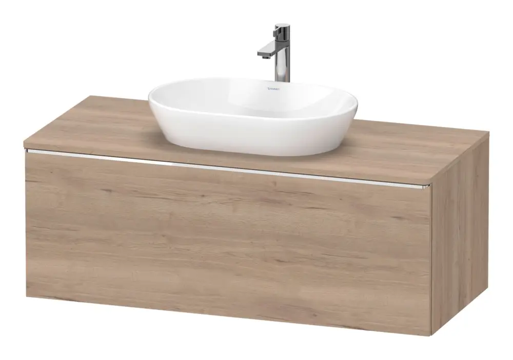 Top-Seller Duravit D-Neo Konsolenwaschtischunterschrank mit 1 Auszug Griff Chrom Hochglanz 1200 x 459 x 550 mm - Eiche Marmoriert Matt