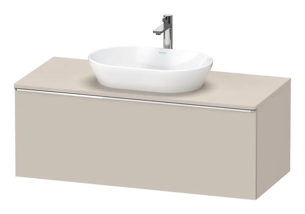 Duravit D-Neo Konsolenwaschtischunterschrank mit 1 Auszug Griff Chrom Hochglanz 1200 x 459 x 550 mm - Taupe Matt Preis Gesenkt