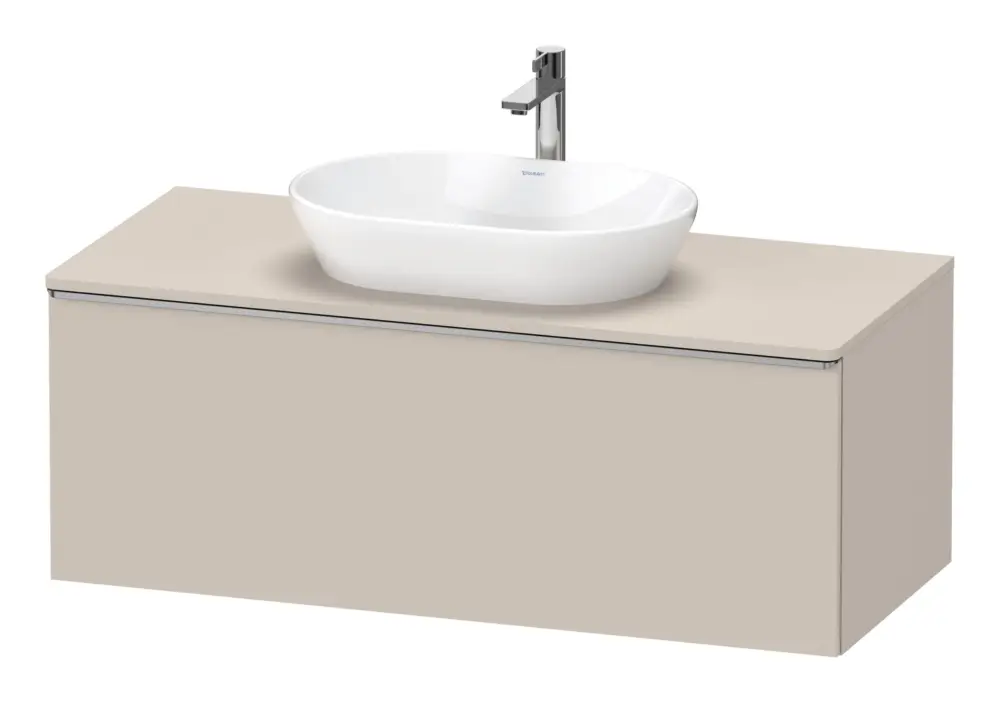 Preiswert Duravit D-Neo Konsolenwaschtischunterschrank mit 1 Auszug Griff Edelstahl Gebürstet 1200 x 459 x 550 mm - Taupe Matt