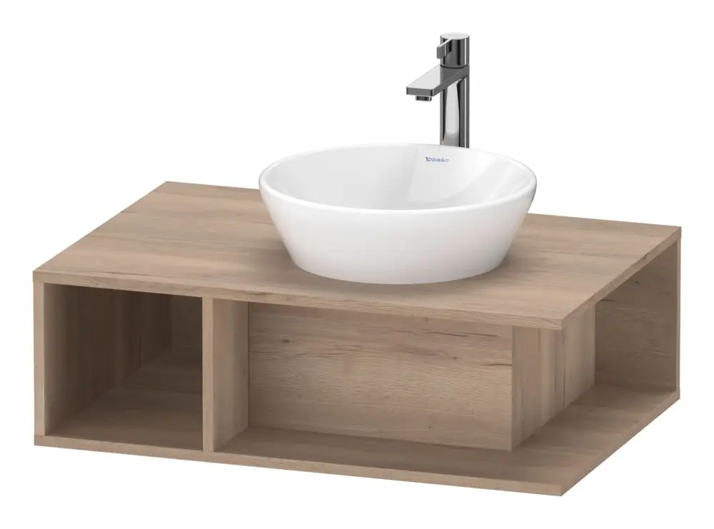 Top-Seller Duravit D-Neo Konsolenwaschtischunterschrank mit 1 offenen Fach 800 x 260 x 550 mm - Eiche Marmoriert Matt