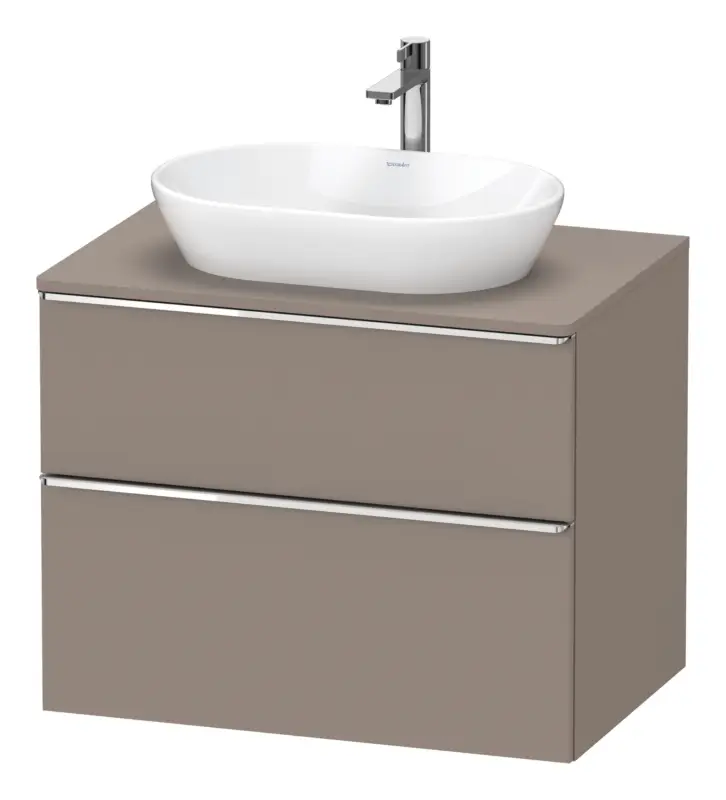 Sofort Bestellen Duravit D-Neo Konsolenwaschtischunterschrank mit 2 Auszügen Griff Chrom Hochglanz 800 x 644 x 550 mm - Basalt Matt