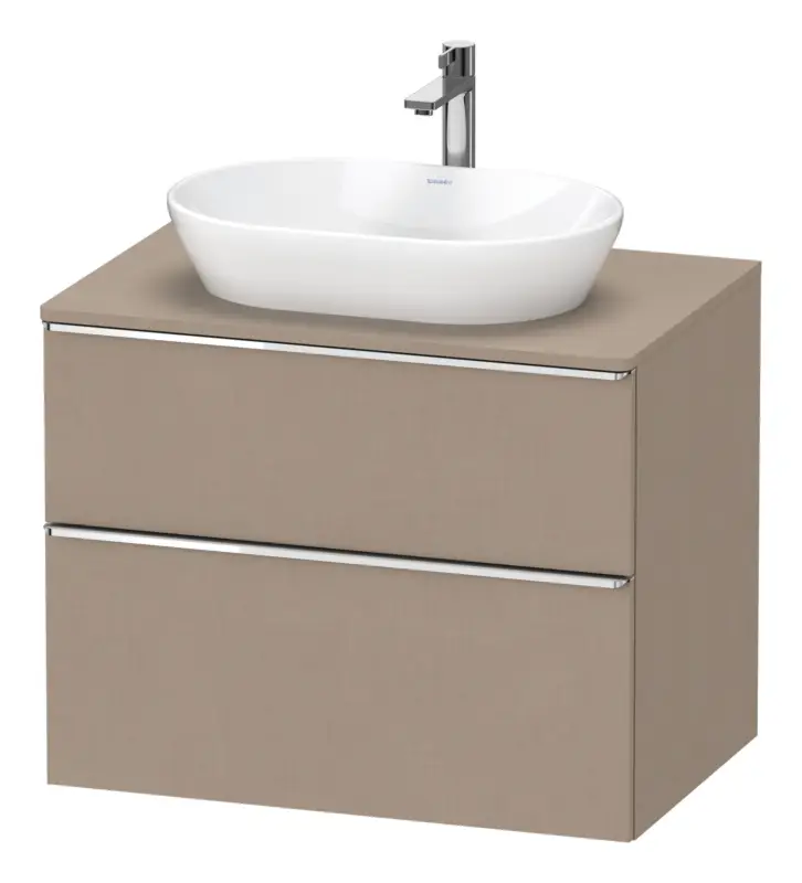 Aktuell Duravit D-Neo Konsolenwaschtischunterschrank mit 2 Auszügen Griff Chrom Hochglanz 800 x 644 x 550 mm - Leinen Matt