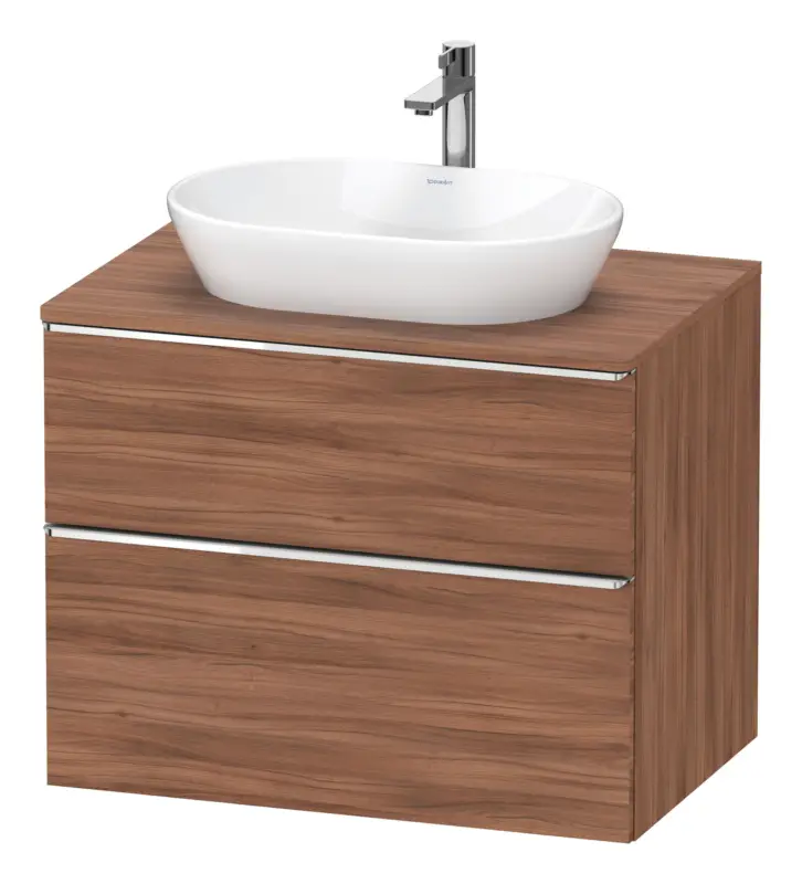 Duravit D-Neo Konsolenwaschtischunterschrank mit 2 Auszügen Griff Chrom Hochglanz 800 x 644 x 550 mm - Nussbaum Matt Finale Aktion