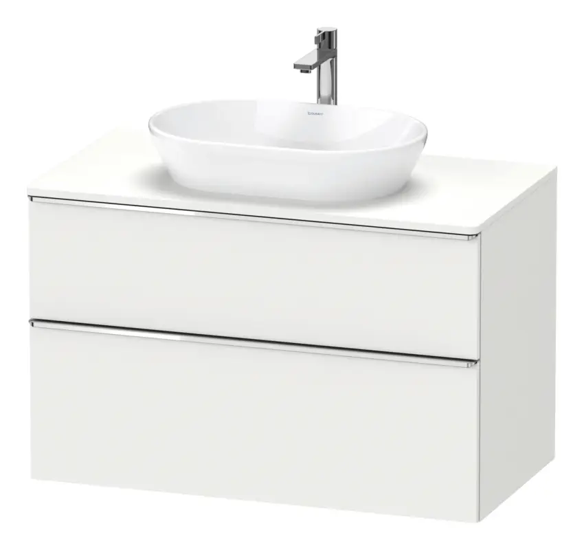 Preis Gesenkt Duravit D-Neo Konsolenwaschtischunterschrank mit 2 Auszügen Griff Chrom Hochglanz 1000 x 644 x 550 mm - Weiß Matt