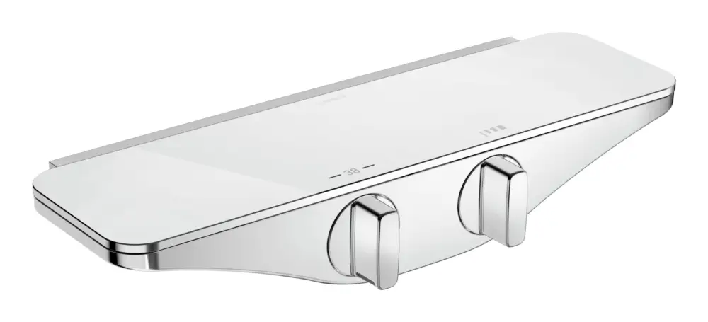 Schnäppchen Hansa Hansaemotion Brause-Thermostat-Batterie (G1/2) für Wandaufbau mit Verbrühschutz Chrom/Weiß