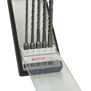 Bosch Zubehör SDS plus-5 Robust Line Hammerbohrer-Set - 5,5 - 10 mm, 5-teilig(Verpackungseinheit: 5Stück) Nur Für Kurze Zeit