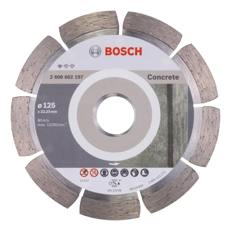 Mega-Angebot Bosch Zubehör Standard for Concrete Diamanttrennscheibe - 125 x 22,23 x 1,6 x 10 mm - 1er-Pack