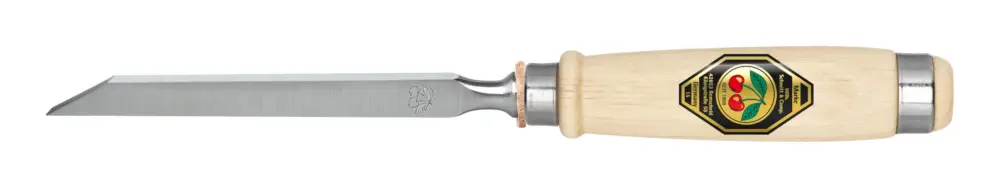 Kirschen Lochbeitel 8 mm mit abgeflachtem Weißbuchenheft Zertifiziert
