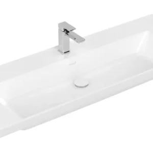 Villeroy & Boch Subway 3.0 Schrankwaschtisch ohne Hahnloch ohne Überlauf 1300 x 470 x 170 mm - Weiß Alpin mit CeramicPlus Direktkauf