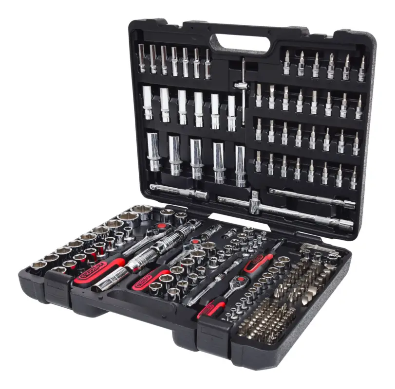 KS Tools 1/4"+3/8"+1/2" CHROMEplus Steckschlüssel-Satz, 195-teilig Expressversand
