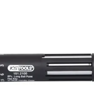 KS Tools 3 in 1 Innensechskant-Winkelstiftschlüssel-Satz, 8-teilig lang, Kugelkopf Super-Preis