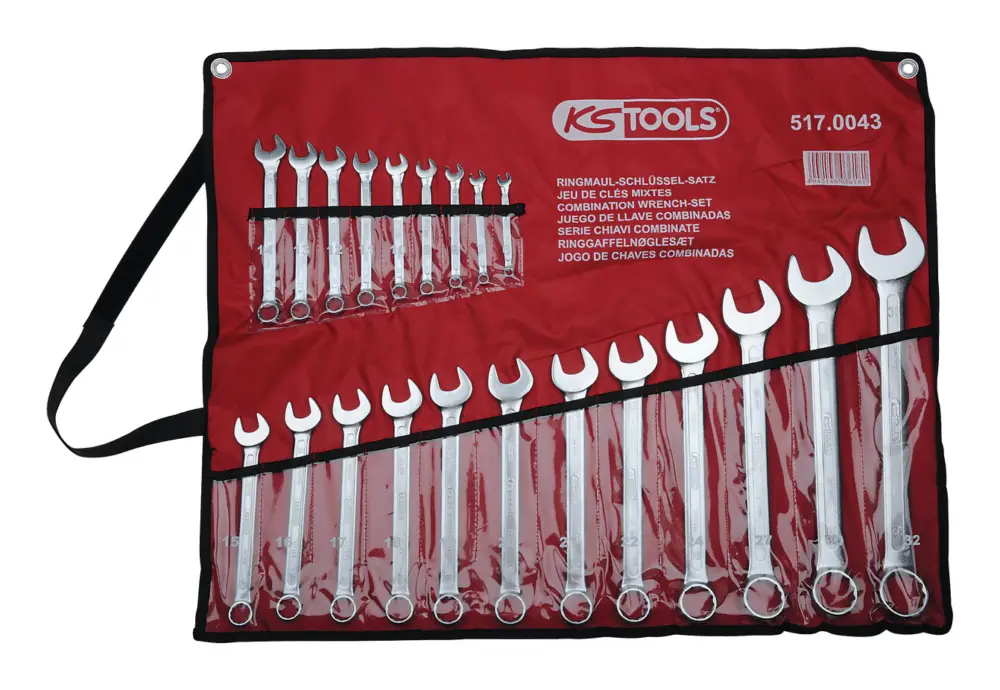 KS Tools Ringmaulschlüssel-Satz, abgewinkelt, 21-teilig 6-32 mm Echt