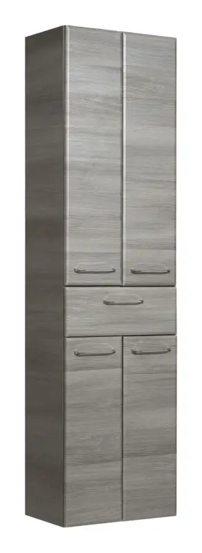 Pelipal 342 Filo Graphit Hochschrank 1 Schubkasten/4 Türen 500 x 1855 x 350 mm - Graphit Struktur quer Sonderangebot