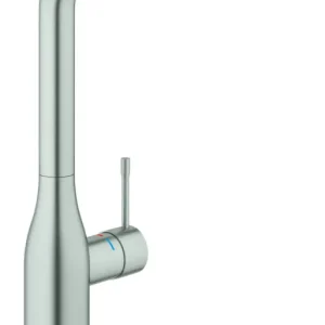 Grohe Essence Einhand-Spültischbatterie mit ausziehbarer Brause - Supersteel Echt